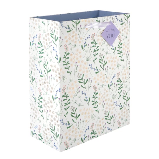 Large Green & Blue Floral Gift Bag by Celebrate It™